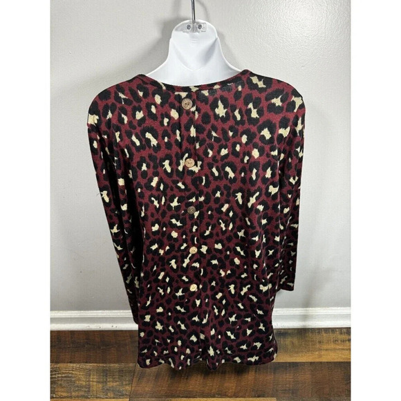 C Christian Los Angeles Cheetah Long Sleeve Button Up Back Shirt 3XL - Picture 4 of 7